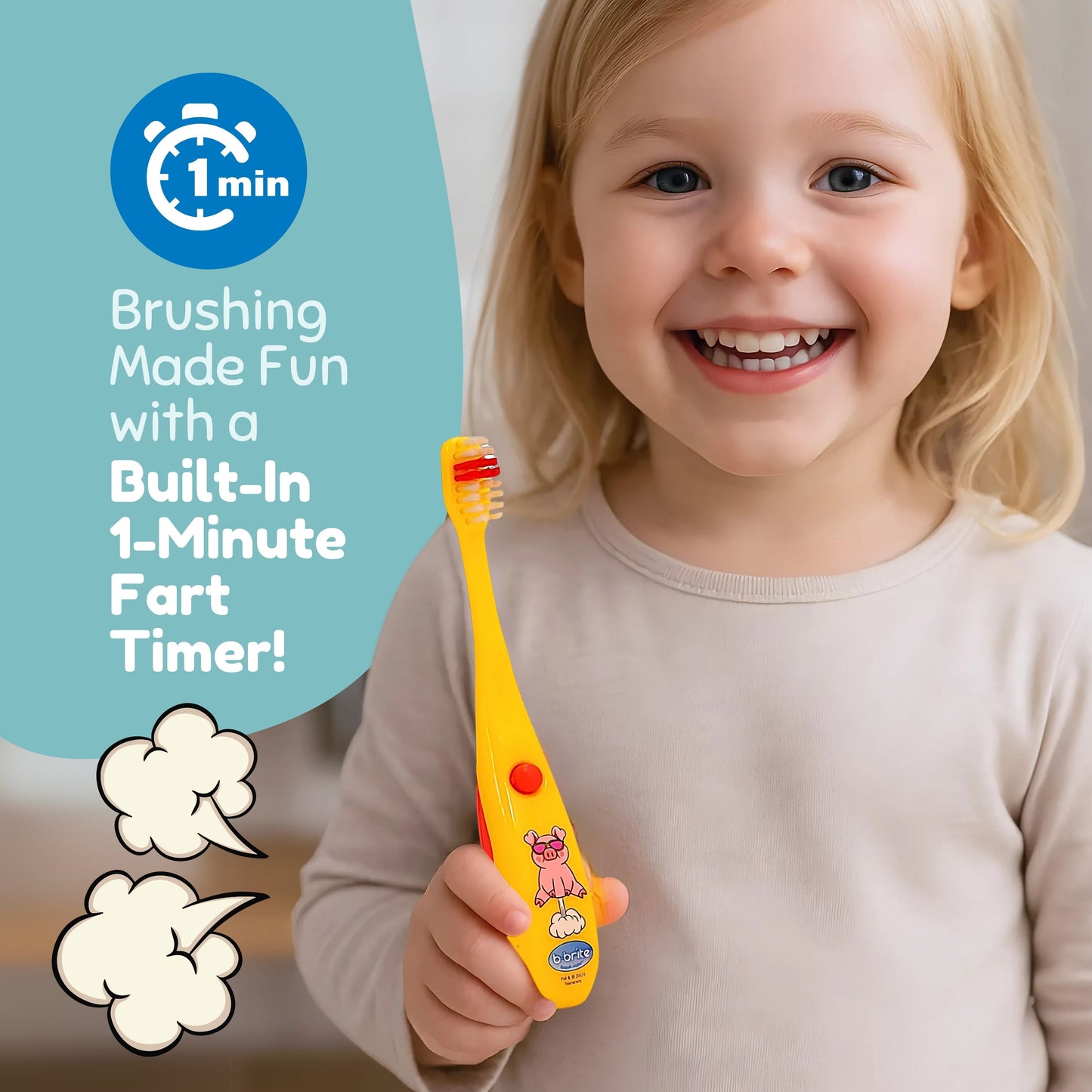 Farting Kids' Timer Toothbrush