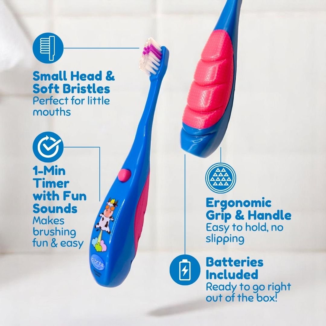 funny timer toothbrush - farting brush with sound effects - B - Brite