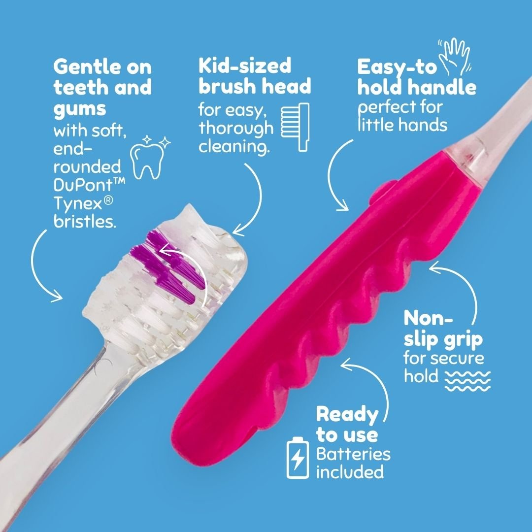 Flashing Kids’ Timer Toothbrush Purple Unicorn - B-Brite