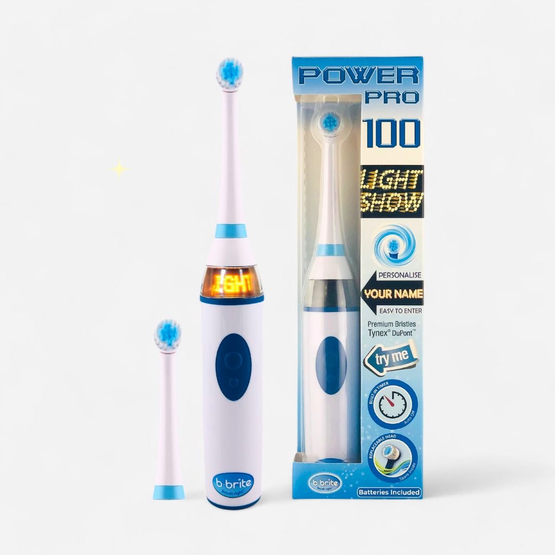 Light Show Kids’ Electric Toothbrush White - B - Brite