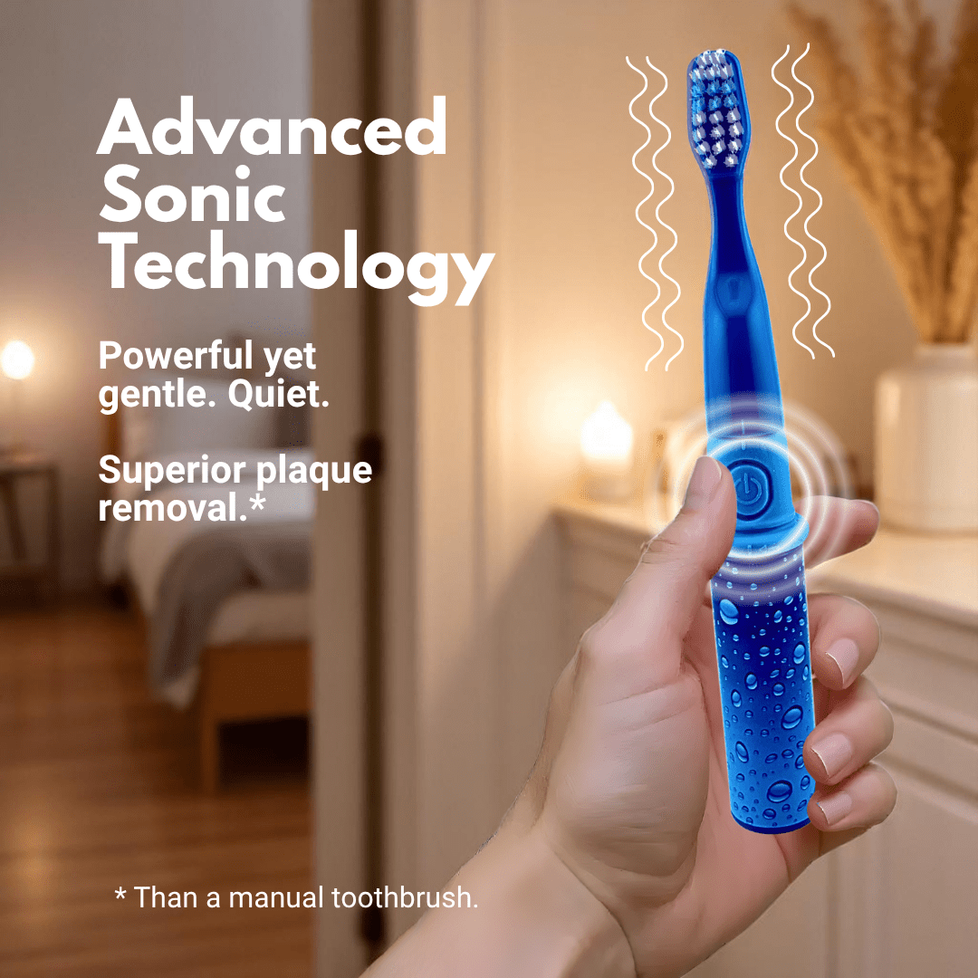 Travel Electric Toothbrush Blue Splash - B - Brite