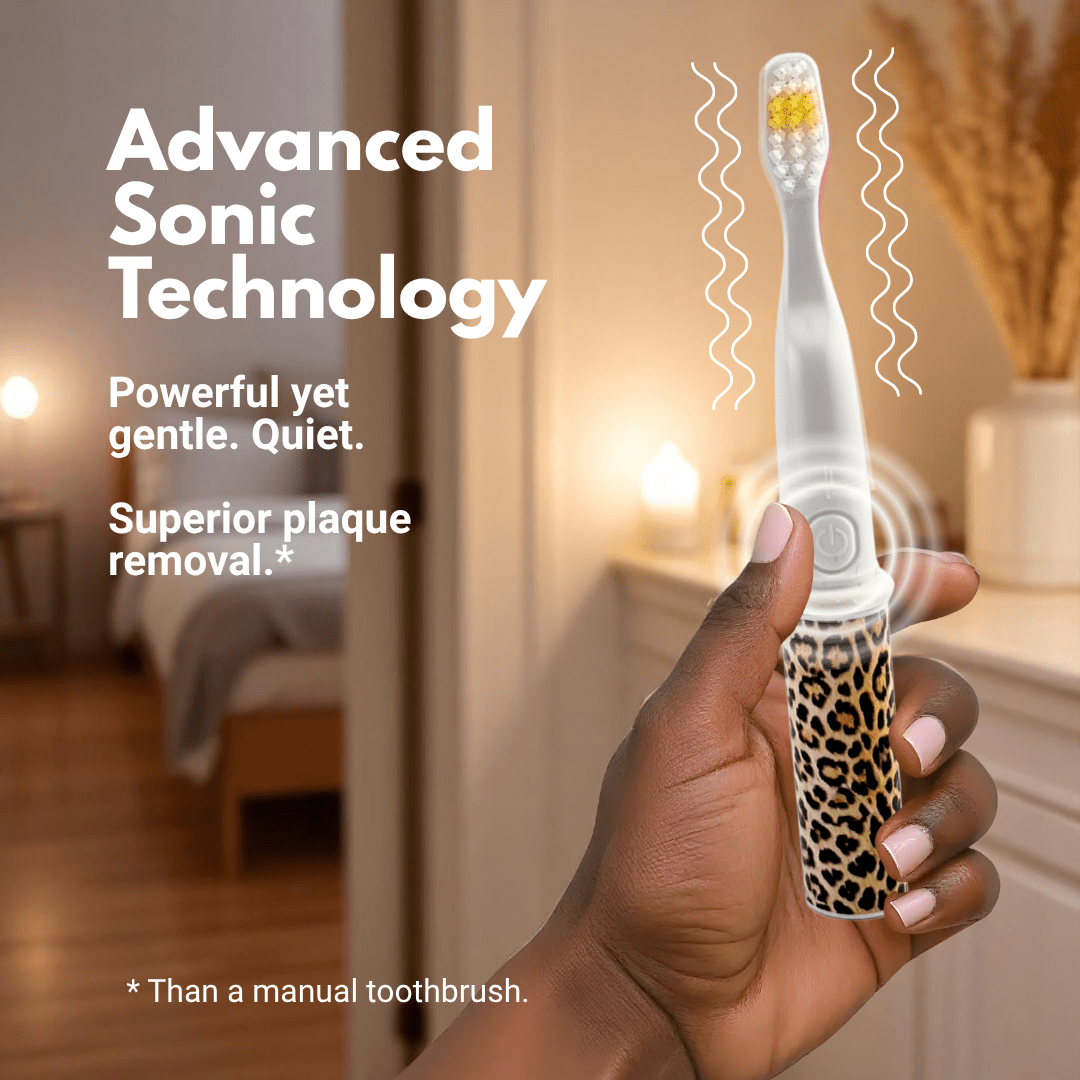 Travel Electric Toothbrush Leopard - B - Brite