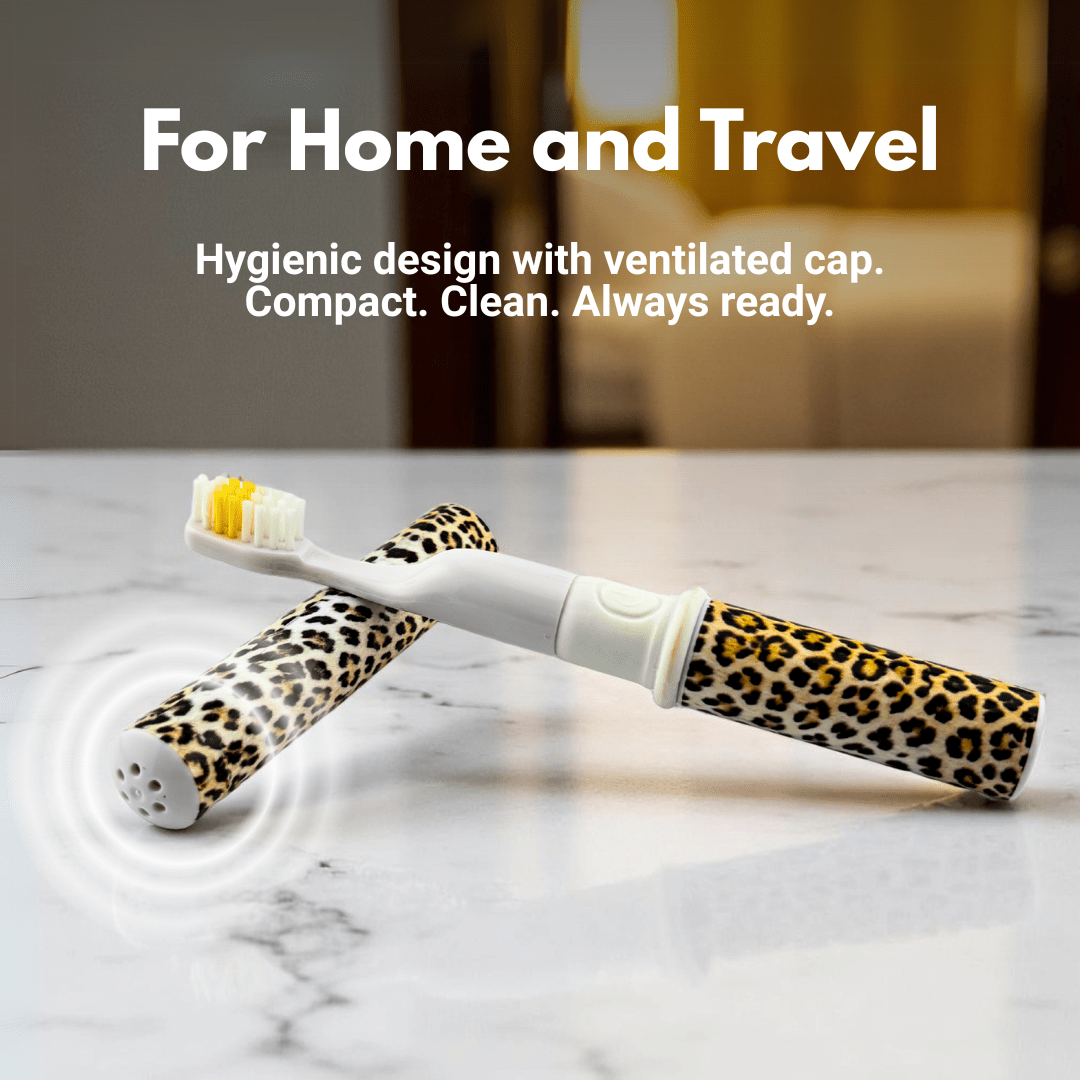 Travel Electric Toothbrush Leopard - B - Brite