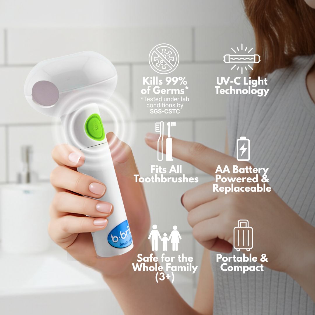 UV Toothbrush Sanitizer Green - B - Brite