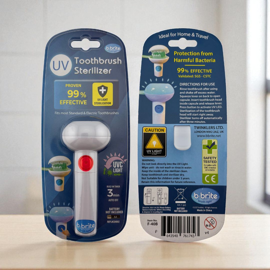 UV Toothbrush Sanitizer Red - B - Brite