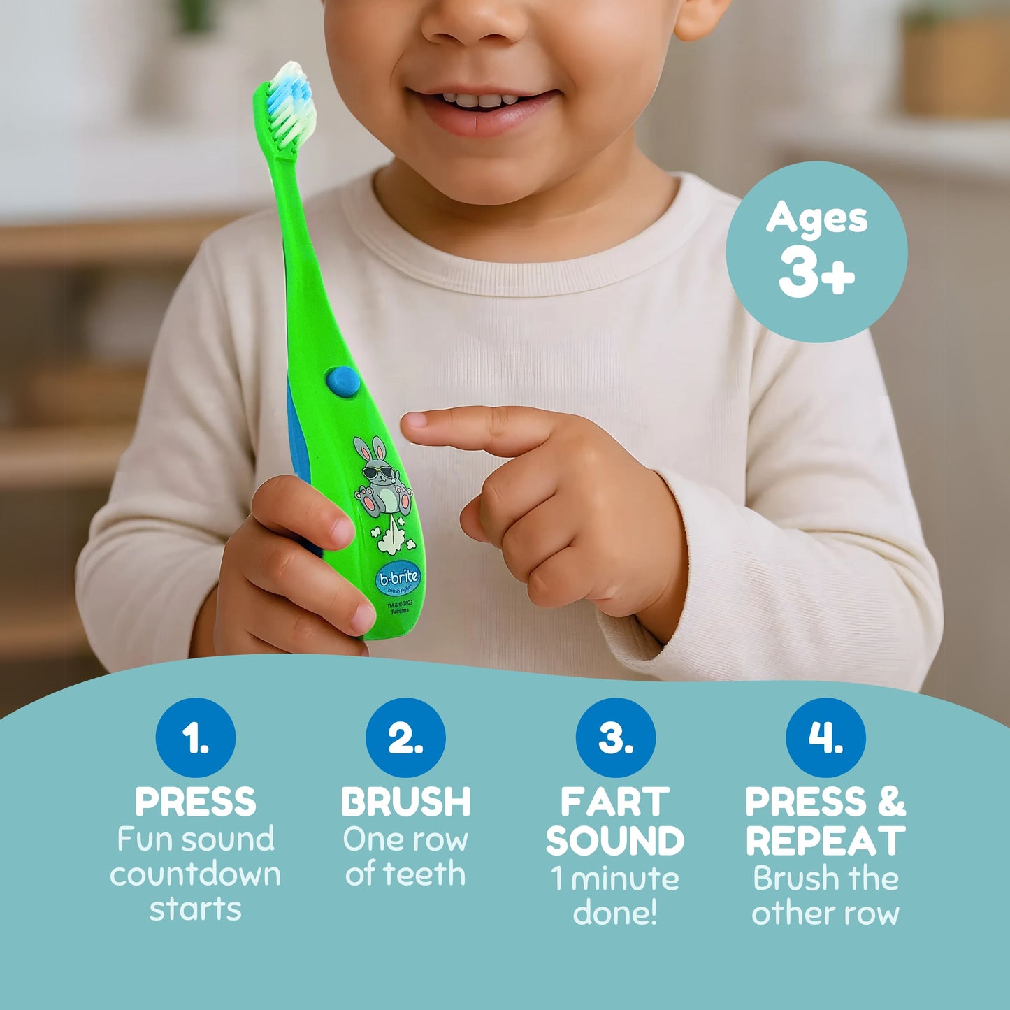 Farting Kids' Timer Toothbrush